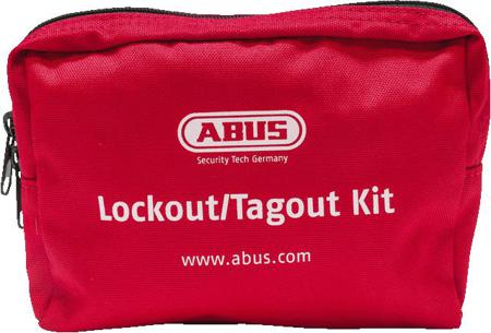 LOTO-KIT-SMALL ABUS Red Polyester Lockout Kit