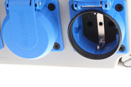 1153750 BS4343/EN60309 110V-16A 2 + 4 Gang Power Distribution Unit, 2m Cable, 16A, 230 V, 400 V