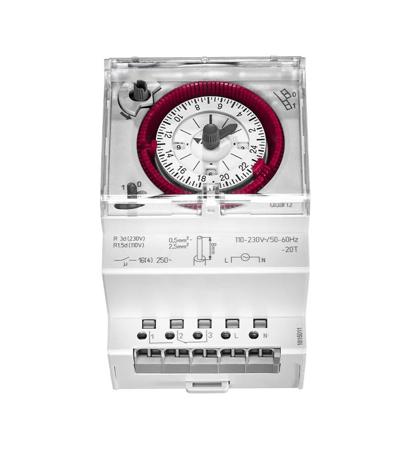 02-28-0001-1 1 Channel Analogue DIN Rail Switch Measures Minutes, 250 V ac