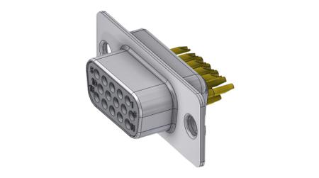 HD-D15SZ/2 Deltron Connectors HD Series D-sub Connector