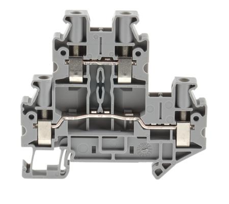 3044814 Phoenix Contact  UTTB Clipline Series Grey, 0.14 → 6mm², Double-Level, Screw Termination, ATEX