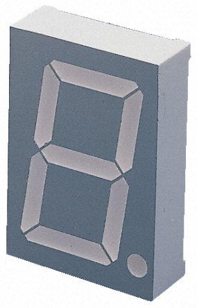 SC23-11SURKWA  Kingbright 7-Segment LED Display, CC Red 440 mcd RH DP 57mm