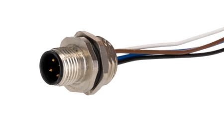 205-5991 RS PRO M12 to Partially Stripped Panel Mount Connector