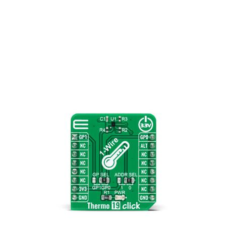 MIKROE-4295 MikroElektronika Thermo 19 Click Development Kit for MAX31825 MAX31825