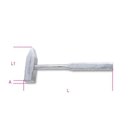 1370INOX 500 BETA Engineer's Hammer with Stainless Steel Handle, 500g
