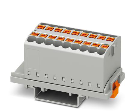 3273044 Phoenix Contact Distribution Block, 18 Way, 0.14 → 4mm², 24A, 500 V, Grey