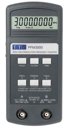 PFM3000 Aim-TTi  Frequency Counter, 3 Hz Min, 3GHz Max, 6 Digit Resolution - With RS Calibration