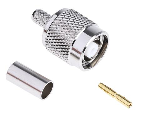 800-4334 RS Pro Straight 50Ω Cable Mount TNC Connector, Crimp Termination, Reverse Polarity