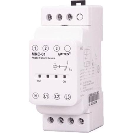 MKC-01 ENTES Phase Monitoring Relay, 3 Phase, SPDT, DIN Rail