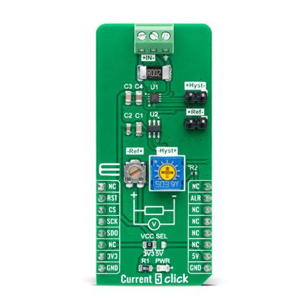 MIKROE-4953 MikroElektronika , Current 5 Click Current Sensor Add On Board for mikroBUS socket for INA381