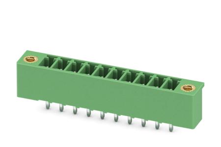1818070 Phoenix Contact, 3.5mm Pitch, MCV 1.5/10-GF-3.5-LR, 10 Way, Pluggable Terminal Block, Header, Solder Termination,