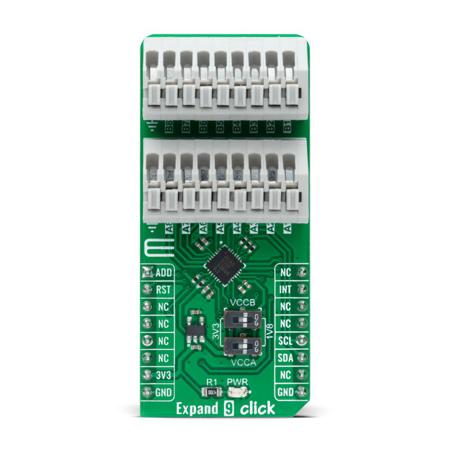 MIKROE-4853 MikroElektronika Expand 9 Click Add On Board for SX1509QB MikroBus