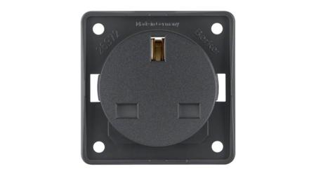 962622505 Berker 962 Anthracite Plug Socket, 13A, BS 1363