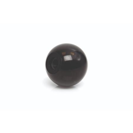 284-5490 RS PRO Black Duroplast Ball Clamping Knob, M6, Threaded Mount