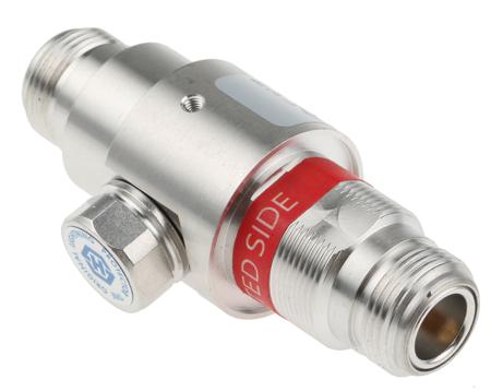 3402.17.A Huber+Suhner, 3402 Surge Suppressor Unit 230 V Maximum Voltage Rating 20kA Maximum Surge Current EMP Protector