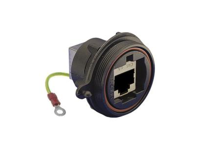 PX0893/E Bulgin PX0893 Series Female RJ45 Connector, Panel Mount, Cat6a Straight 1 Port
