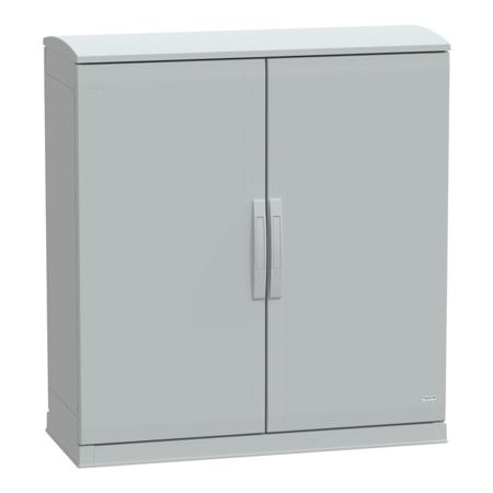 NSYPLAZT10104G PanelSeT PLA Series Fibreglass Reinforced Polyester Double-Door-Door Floor Standing Enclosure, Plain Door Door, IP44,