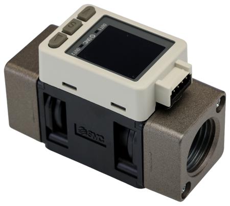 PFMB7501-F04-E SMC, 500 L/min Flow Controller, PNP Open Collector Output, 12 → 24 V