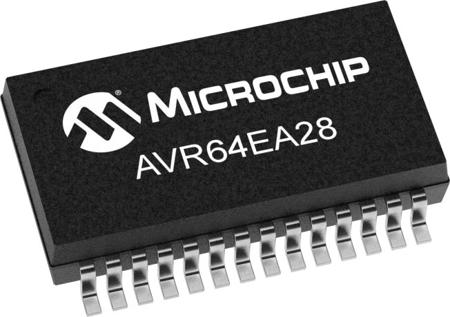 AVR64EA28-E-SS Microchip AVR, AVR64 Microcontroller, 64 KB RAM, 28-Pin SSOP