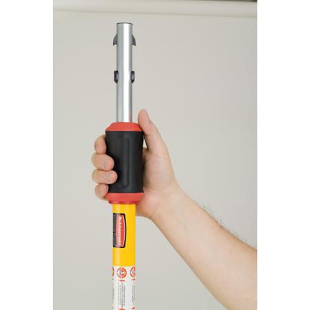 FGQ76500YL00 Rubbermaid Commercial Products Yellow Aluminium Telescopic Handle, 1.22m, for use with Mop Pads