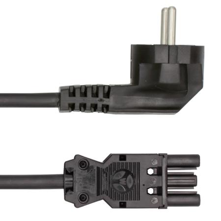 240100-02 LED2WORK 240100 Series Wieland Connecting Cable GST18i3, L, N, PE-Pole, Female, Cable Mount, 16A