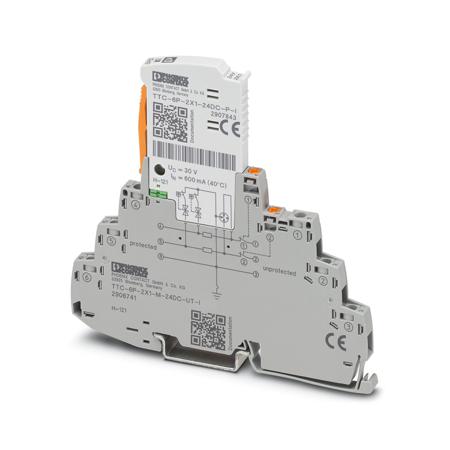2906741 Phoenix Contact Surge Protector, 20kA, DIN Rail Mount