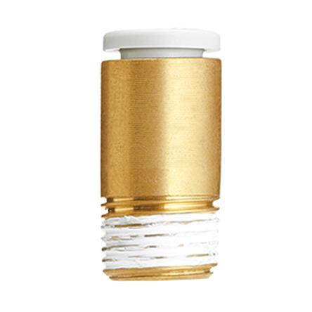 KQ2S08-02NS SMC KQ2 Series Male Connector, R 1/4 to Push In 8 mm, Threaded-to-Tube Connection Style