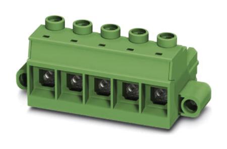 1762602 Phoenix Contact, 15mm Pitch, PC 35 HC/ 3-STF-15.00, 3 Way, Pluggable Terminal Block, Plug, Screw Termination,