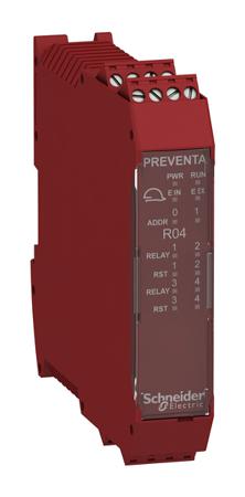 XPSMCMRO0004 Schneider Electric Preventa Series Output Module, 4 Inputs, 4 Outputs, 24 V dc
