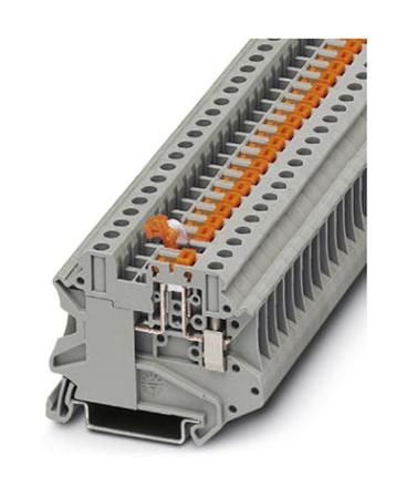 3046141 Phoenix Contact  UT 4-MT-EX Series Grey, 0.14 → 6mm², Single-Level, Screw Termination