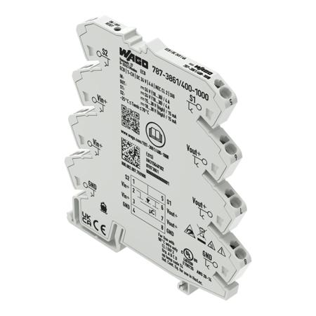 787-3861-400-1000 WAGO Electronic Circuit Breaker 10A 24V 787, 1 channels , DIN Rail
