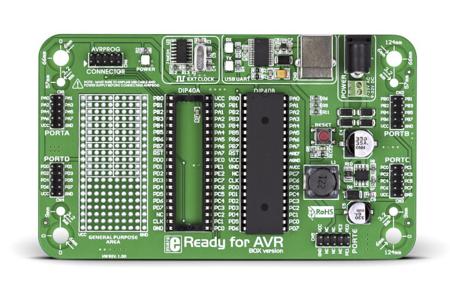MIKROE-977 MikroElektronika Ready for AVR Board MCU Development Board