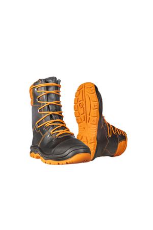 3XA2A2VX1-40 SIP Protection 3XA2 Black/Orange Steel Toe Capped Unisex Safety Boots, UK 6.5, EU 40
