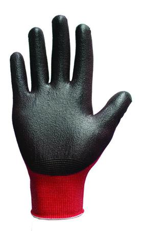 TG1360-11 TG1360 Black/Red Elastane, Nylon Safety Gloves, Size 11, XXL, Polyurethane Coating
