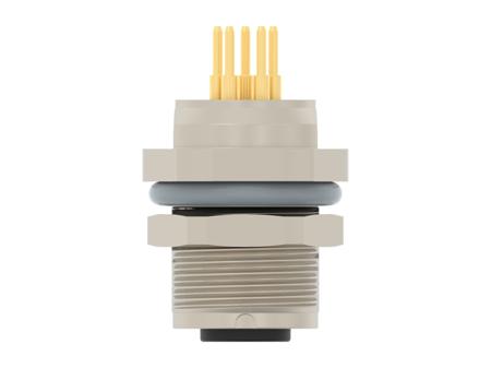 T4041417051-001 TE Connectivity Circular Connectors, 5 Contacts, PCB Mount, M8 Connector, Plug, Female, IP67, T4041417051 Series