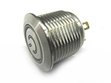 175-9185 FLAT Push Button with Power Logo + Red&G