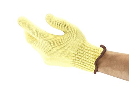 70225090 Ansell HyFlex 70-225 Yellow Kevlar Abrasion Resistant, Cut Resistant Cut Resistant Gloves, Size 9, Kevlar Coating