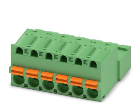 1873391 Phoenix Contact, 5.08mm Pitch, FKIC 2.5/ 6-ST-5.08, 6 Way, , Pluggable Terminal Block, Inverted Plug, Cable Mount,