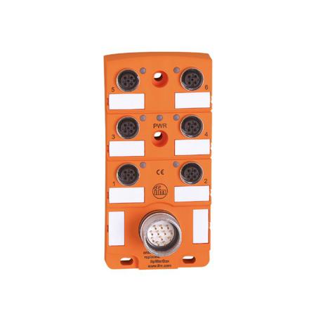 EBC006 ifm electronic EBC Series Sensor Box, M12, 6 port