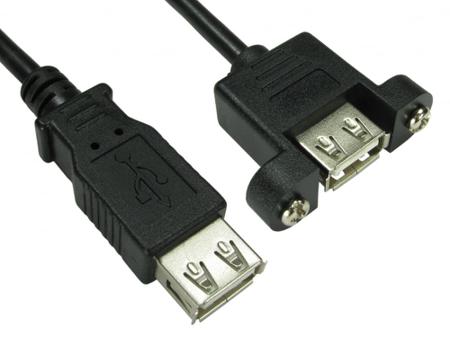 286-3698 RS PRO USB 2.0, Female USB A to Female USB A, 480Mbps, 0.1m