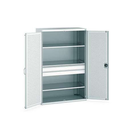 40022139-16V Bott 2 Door, 2 Drawer Sheet Steel Floor Standing Cupboard, 1300 X 650 X 2000mm