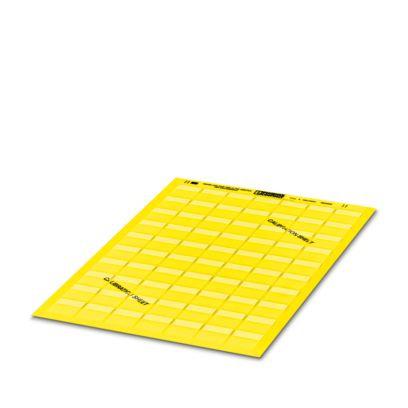 0830690 Phoenix Contact 830 Adhesive Cable Marker, Yellow, 2 → 5mm Cable, for Conductor And Cable Marking,