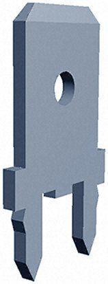 63986-1 TE Connectivity Solder Tab Terminal, Uninsulated, Tin over Copper/Nickel Plated, Straight, 6.35 x 0.83mm