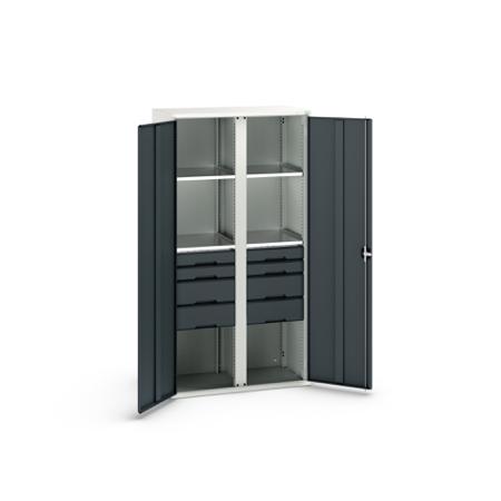 16926583.19 Bott 2 Door, 8 Drawer Sheet Steel Cupboard, 1050 x 550 x 2000mm