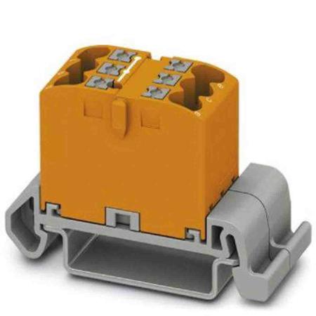 3273150 Phoenix Contact Distribution Block, 6 Way, 4mm², 24A, 690 V, Orange