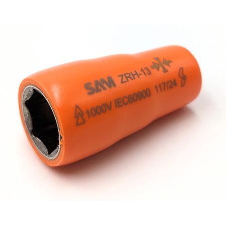 ZRH-8 SAM 1/4 in Drive 8 mm 6 Point Square VDE/1000V Approved, 40 mm Overall Length