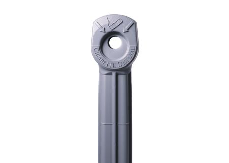 JSM26800SN Justrite Grey Polyethylene Standing Outdoor Ashtray, 419mm x 978mm x 419mm