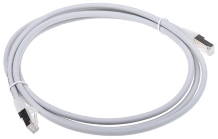 557-329 2m Straight Through Cat6 Ethernet Cable Assembly, F/UTP Grey LSZH
