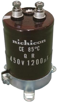 LQR2G222MSEF Nichicon 2200μF Aluminium Electrolytic Capacitor 400V dc, Screw Terminal -
