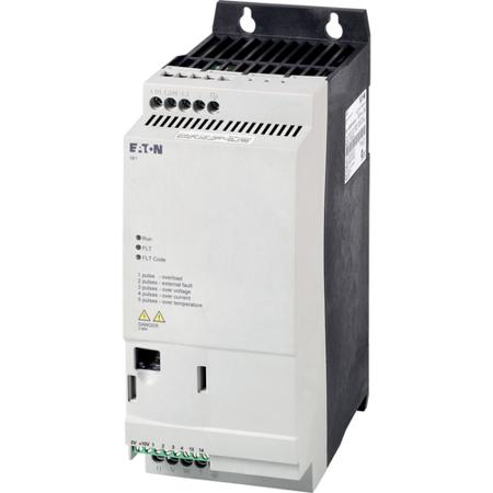174340-DE1-34016FN-N20N Eaton PowerXL DE1 Variable Speed Starter, 3-Phase In, 300Hz Out, 7.5 kW, 400 V ac, 16 A